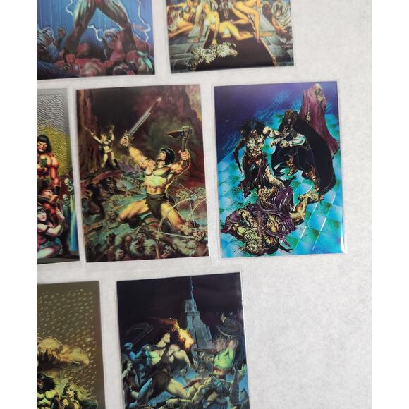 Conan II TCG All Chromium Lot Of 14 With 1 Promo Card 1993-1994 NM - Picture 8 of 11